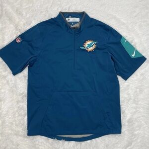 Nike On Field 1/4 Zip Miami Dolphins Mens Large NFL Jim Arthur Coach Team Issued